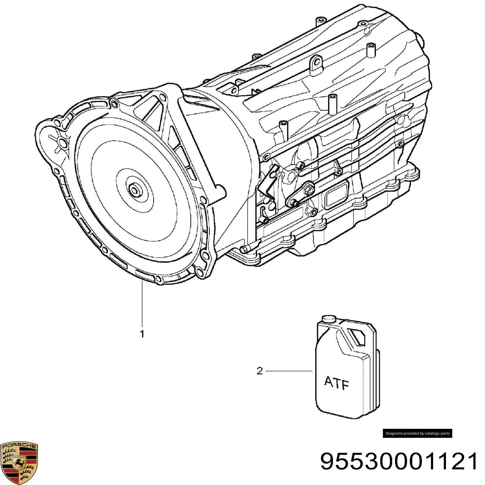 95530001121 Porsche Автоматична коробка передач