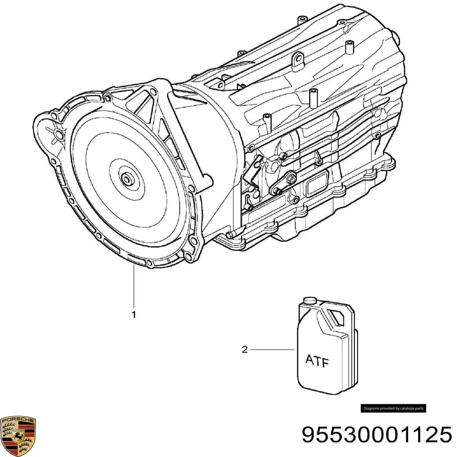 95530001125 Porsche Автоматична коробка передач