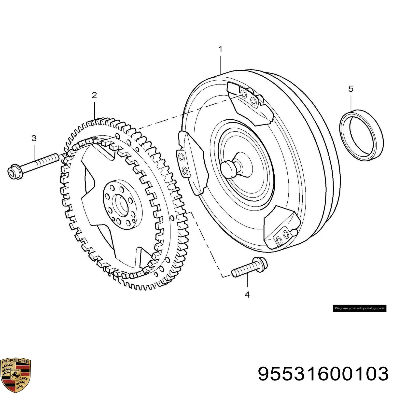 95531600103 Porsche Передача гідромеханічна (ГМП)