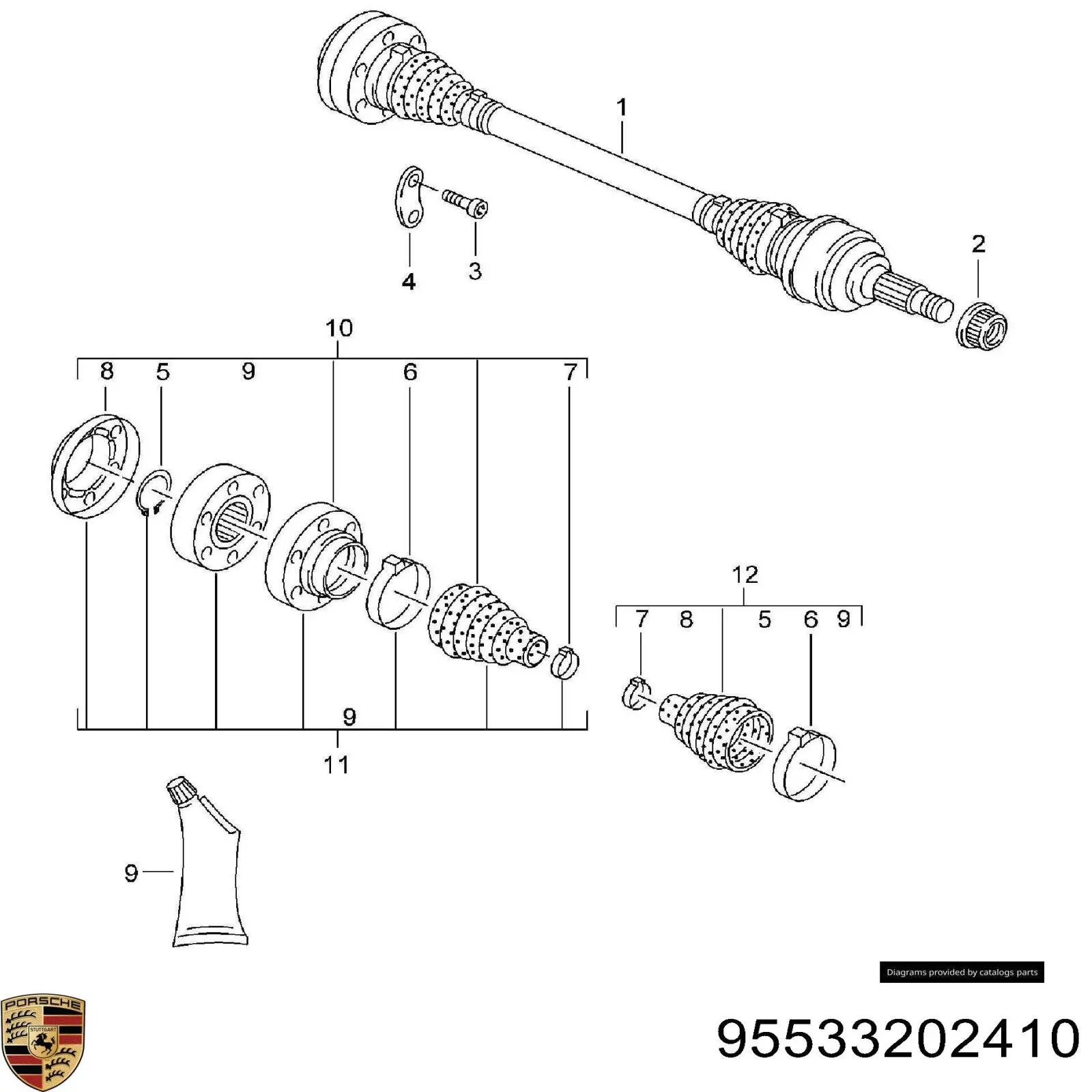 95533202410 Porsche 