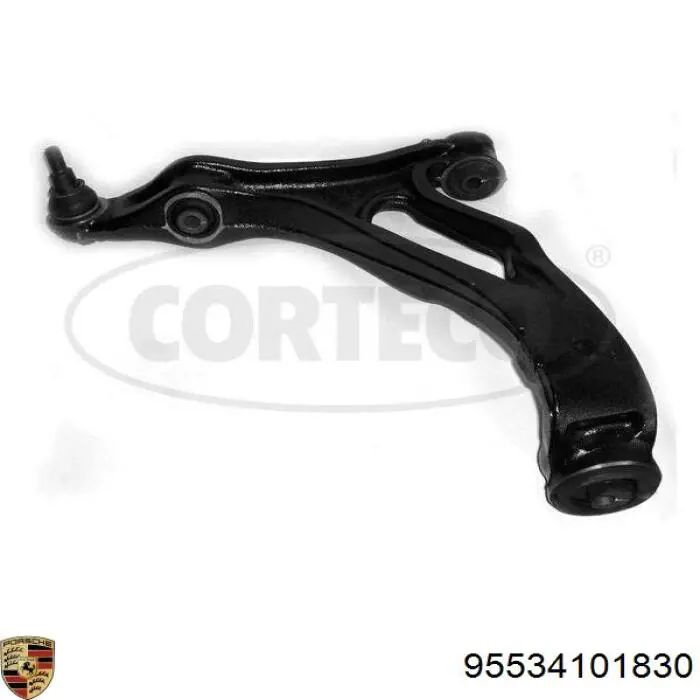 95534101830 Porsche Важіль передньої підвіски нижній, правий