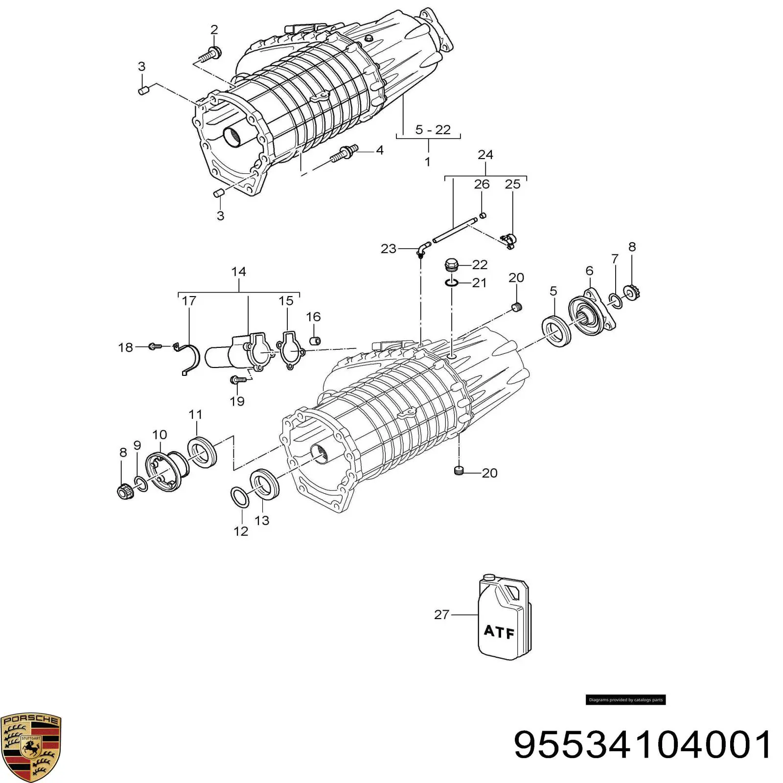95534104001 Porsche 