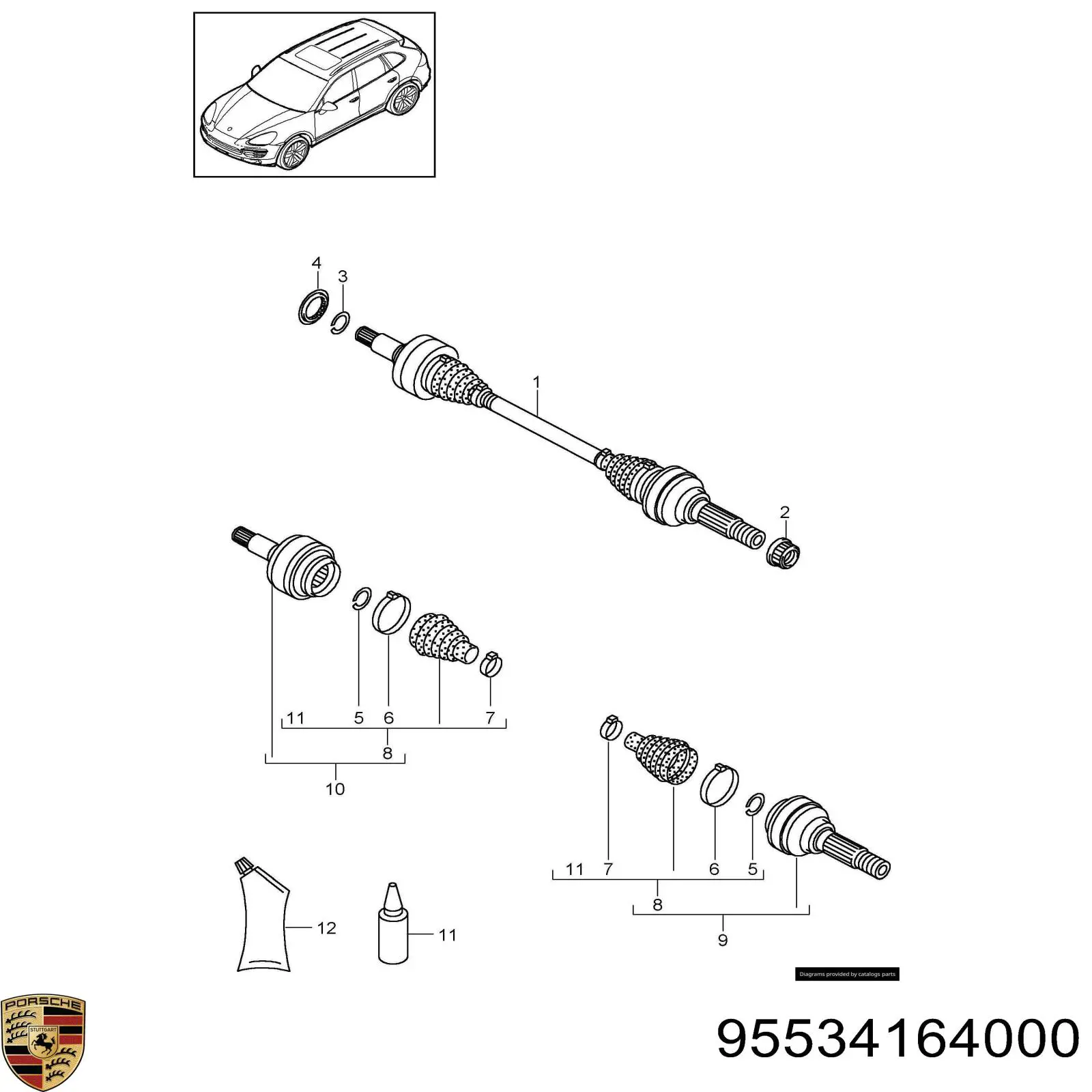 Купити 95534164000 Porsche 