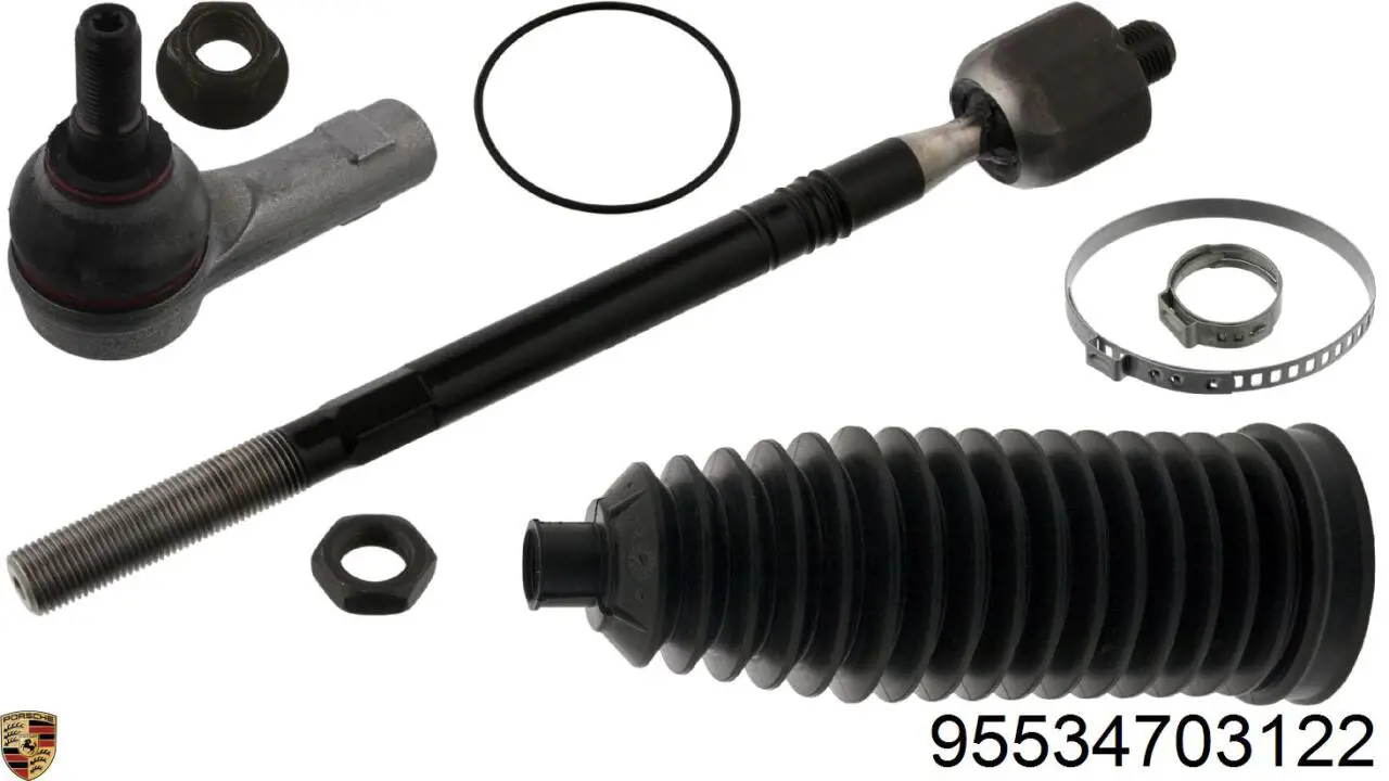 Купити 95534703122 Porsche Тяга рульова в зборі, ліва