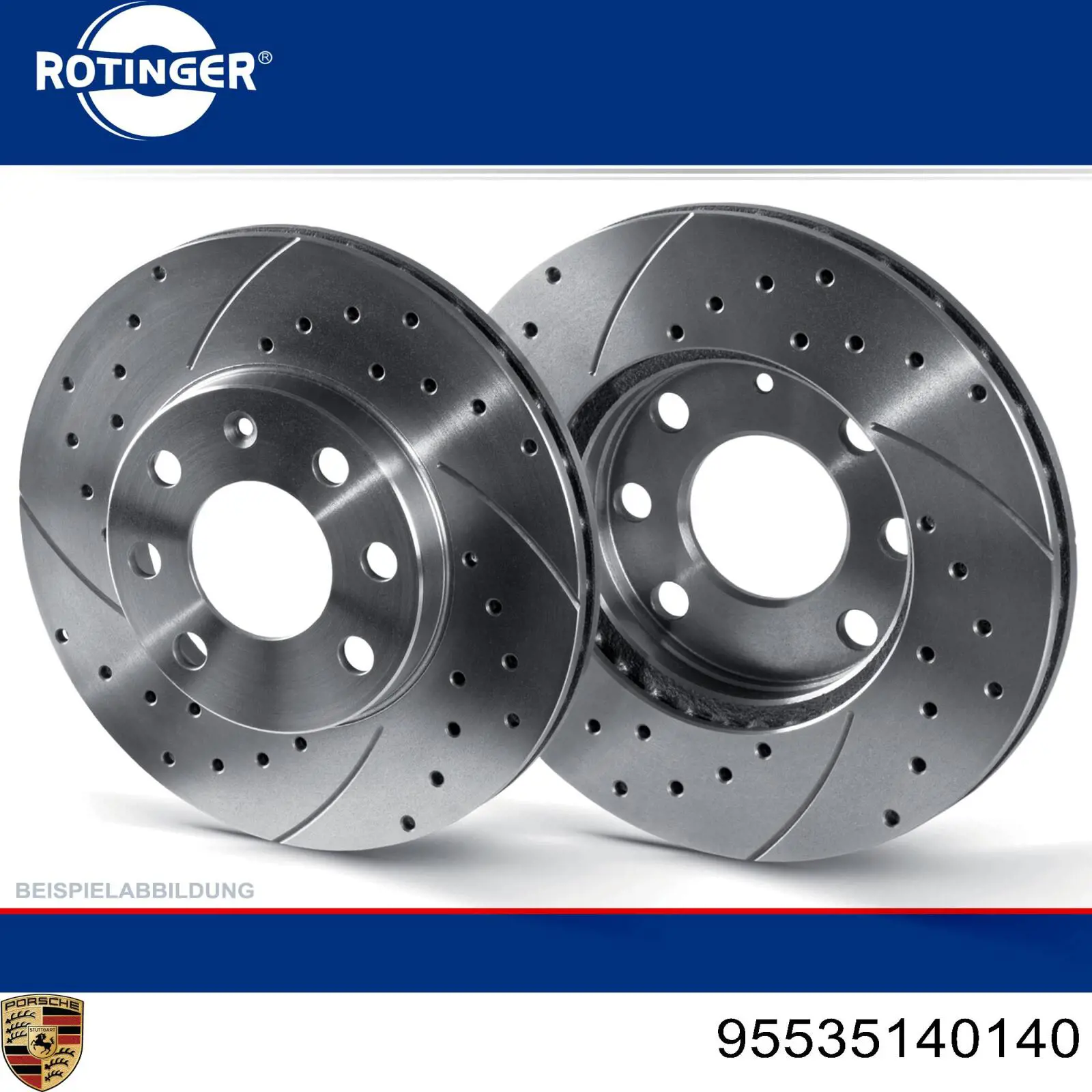 Диск переднього гальма Porsche 95535140140 ціна, від 31.39 USD