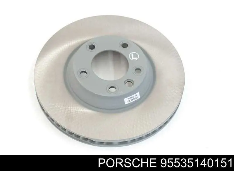 Диск переднього гальма Porsche 95535140151 ціна, від 118.13 USD
