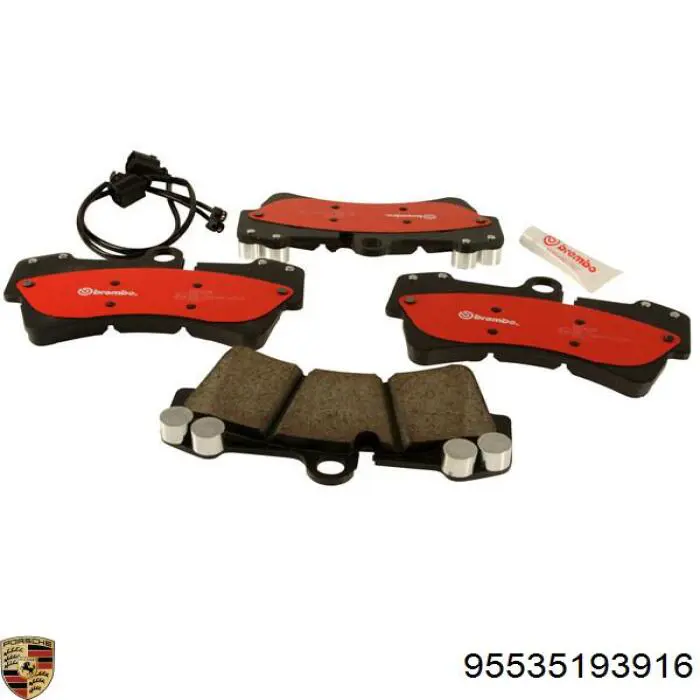 Гальмівні колодки Porsche 95535193916 ціна, від 41.82 USD