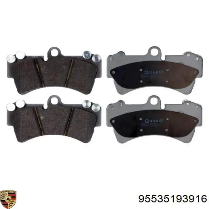 Купити 95535193916 Porsche Колодки гальмівні передні, дискові