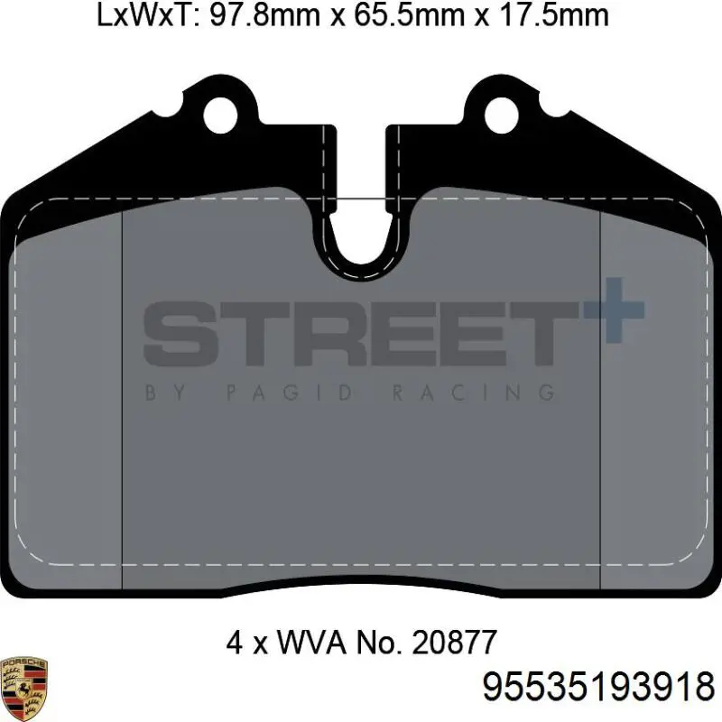 Купити 95535193918 Porsche 
