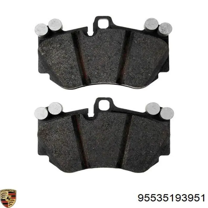 Передні тормозні колодки 95535193951 Porsche