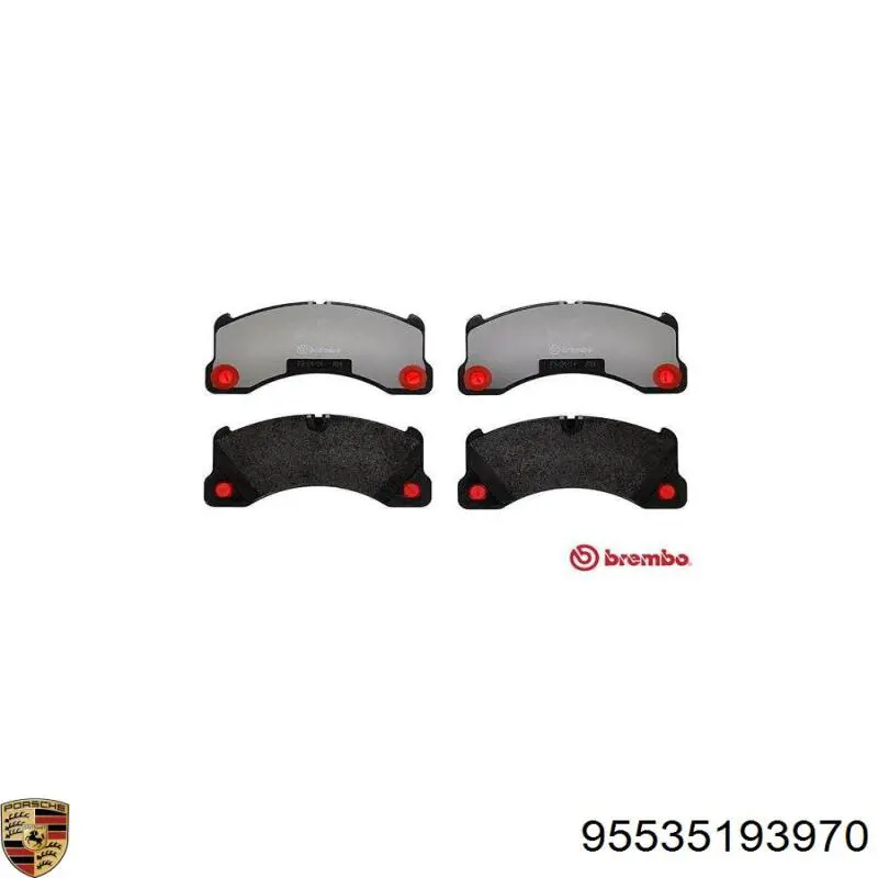 Тормозні колодки Porsche 95535193970