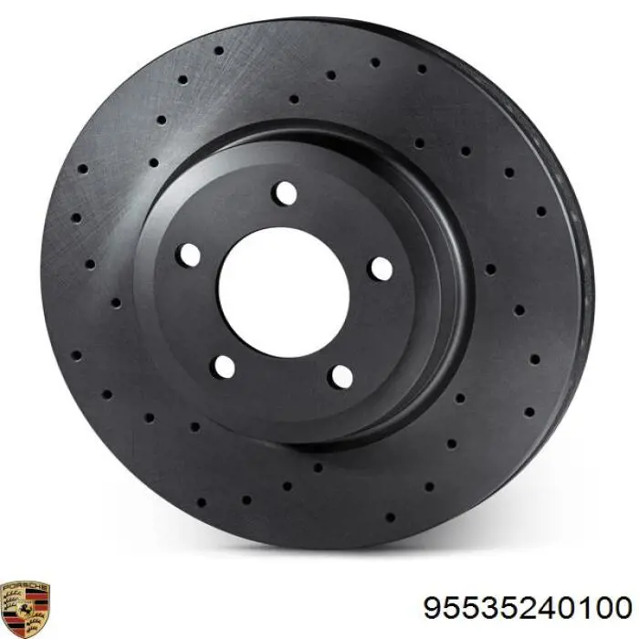 Купити 95535240100 Porsche Диск заднього гальма
