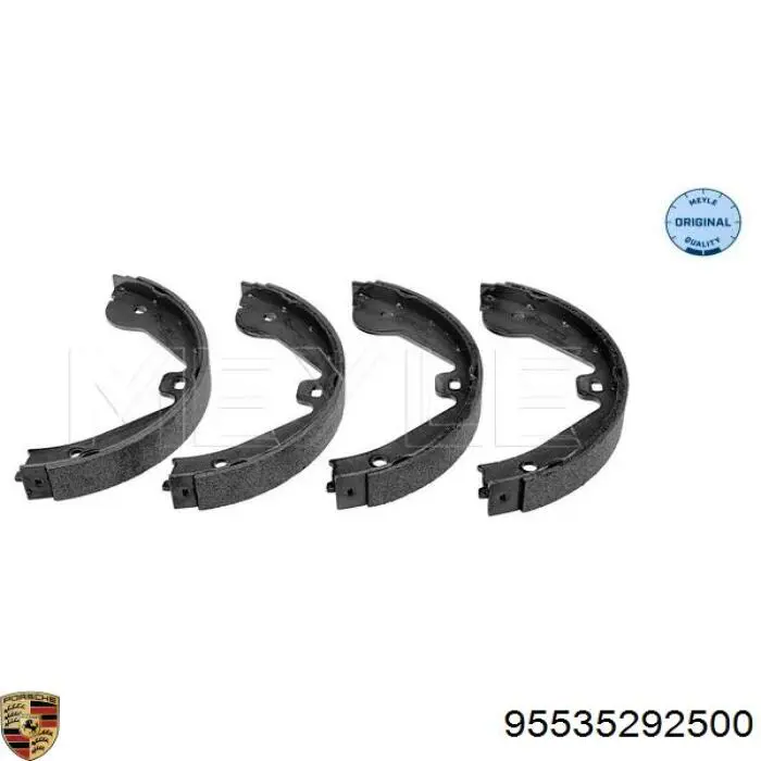 Колодки ручника / стоянкового гальма Porsche 95535292500 ціна, від 22.54 USD