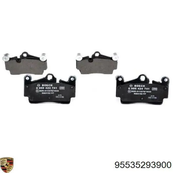 Купити 95535293900 Porsche Задні колодки