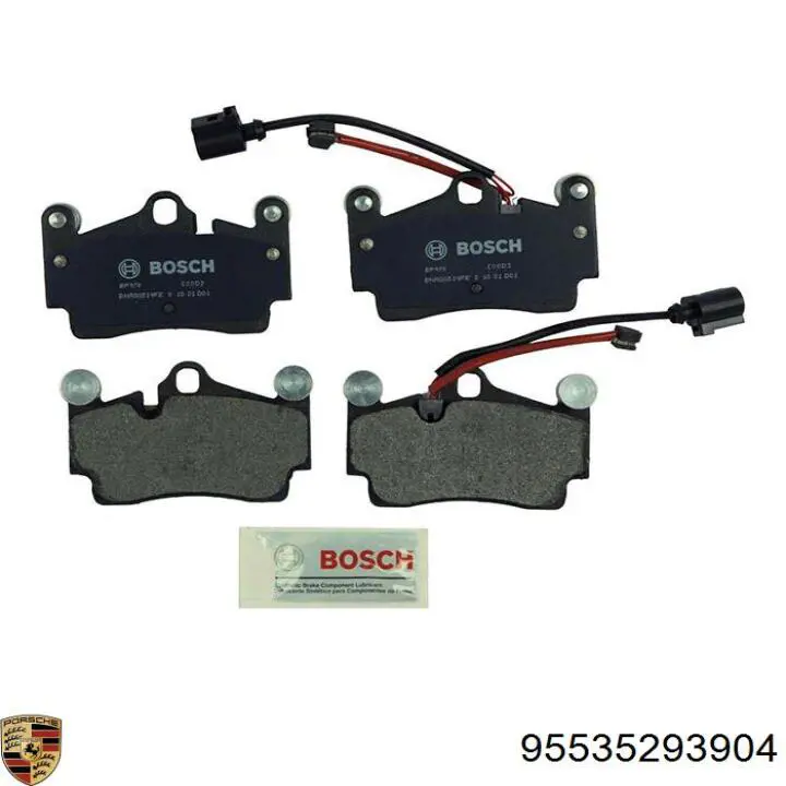 Купити 95535293904 Porsche Задні колодки