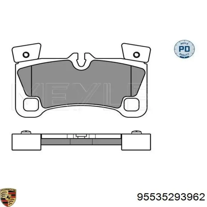 Купити 95535293962 Porsche Задні колодки