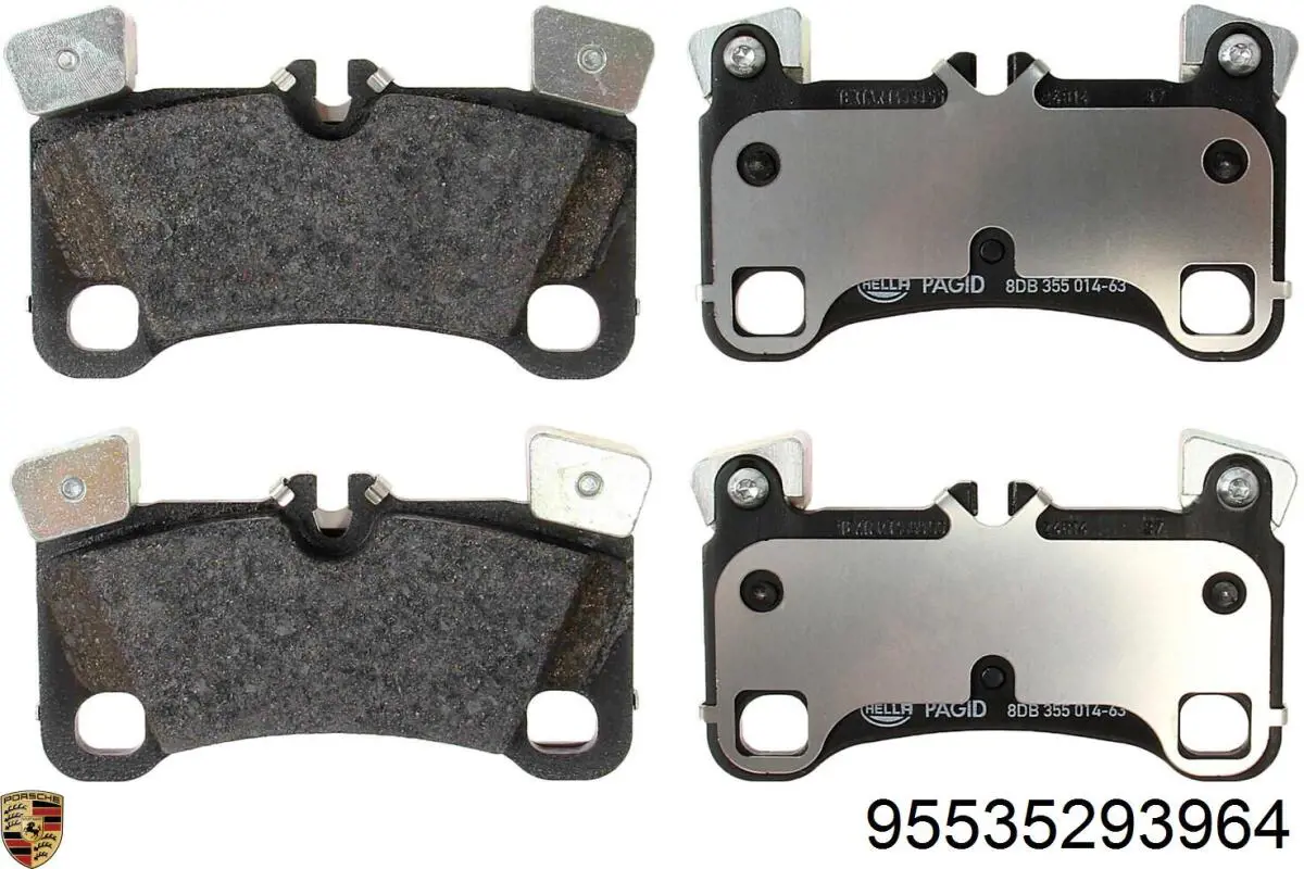 Задні гальмівні колодки Porsche 95535293964 ціна, від 64.44 USD