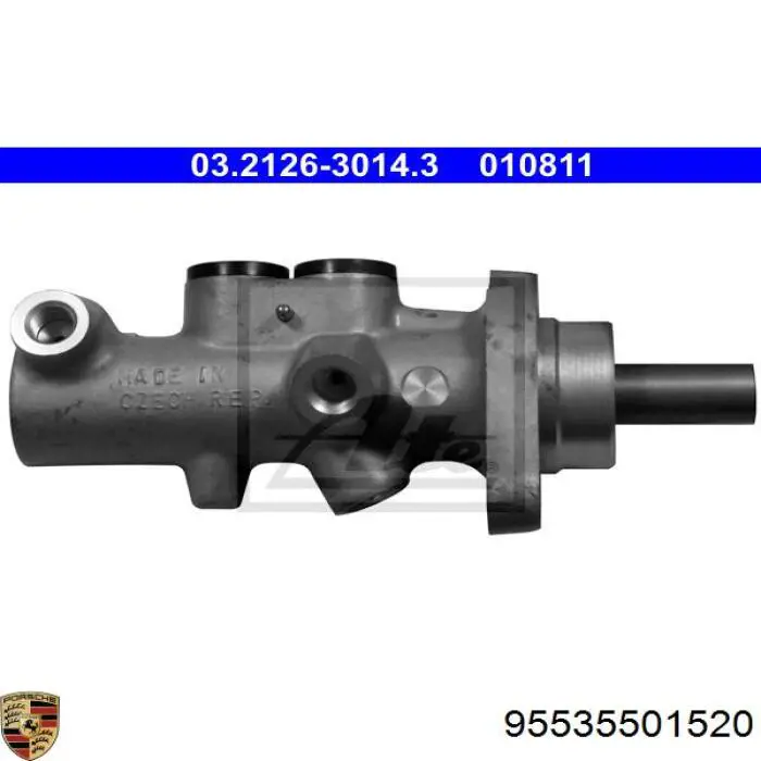 Купити 95535501520 Porsche Головний гальмівний циліндр