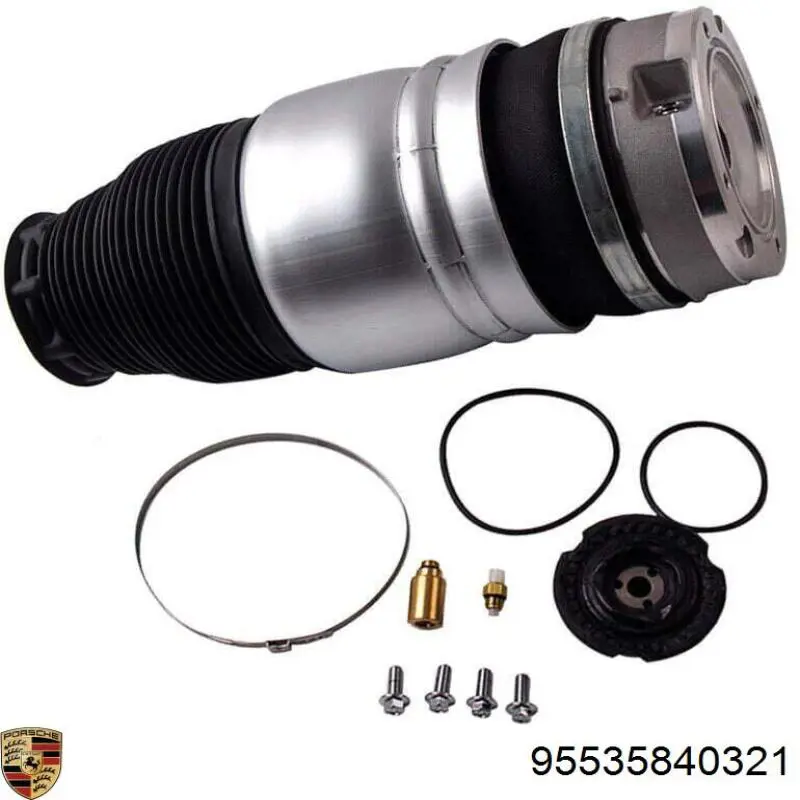 Купити 95535840321 Porsche Пневмоподушка/Пневморессора моста переднього