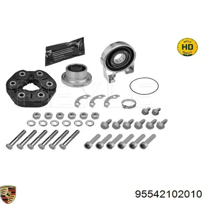 Муфта підвісної підшипника Porsche 95542102010 ціна, від 23.38 USD