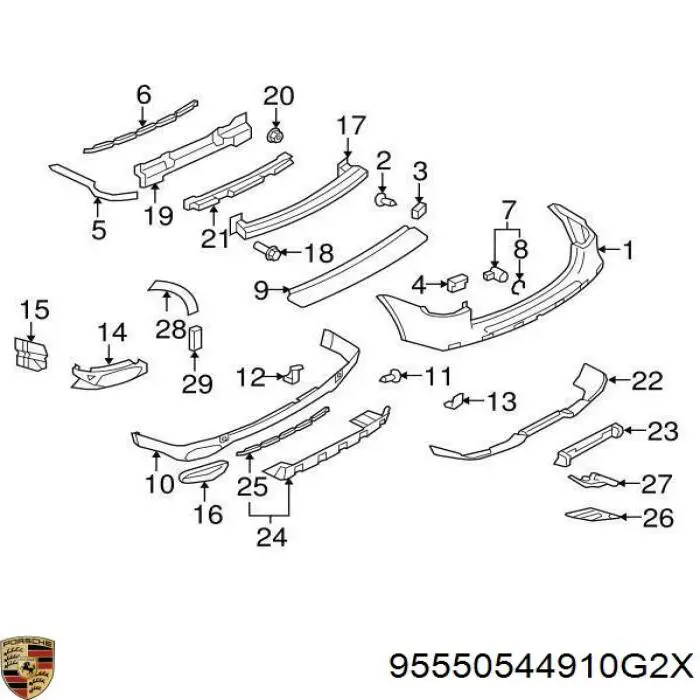 95550544910G2X Porsche 