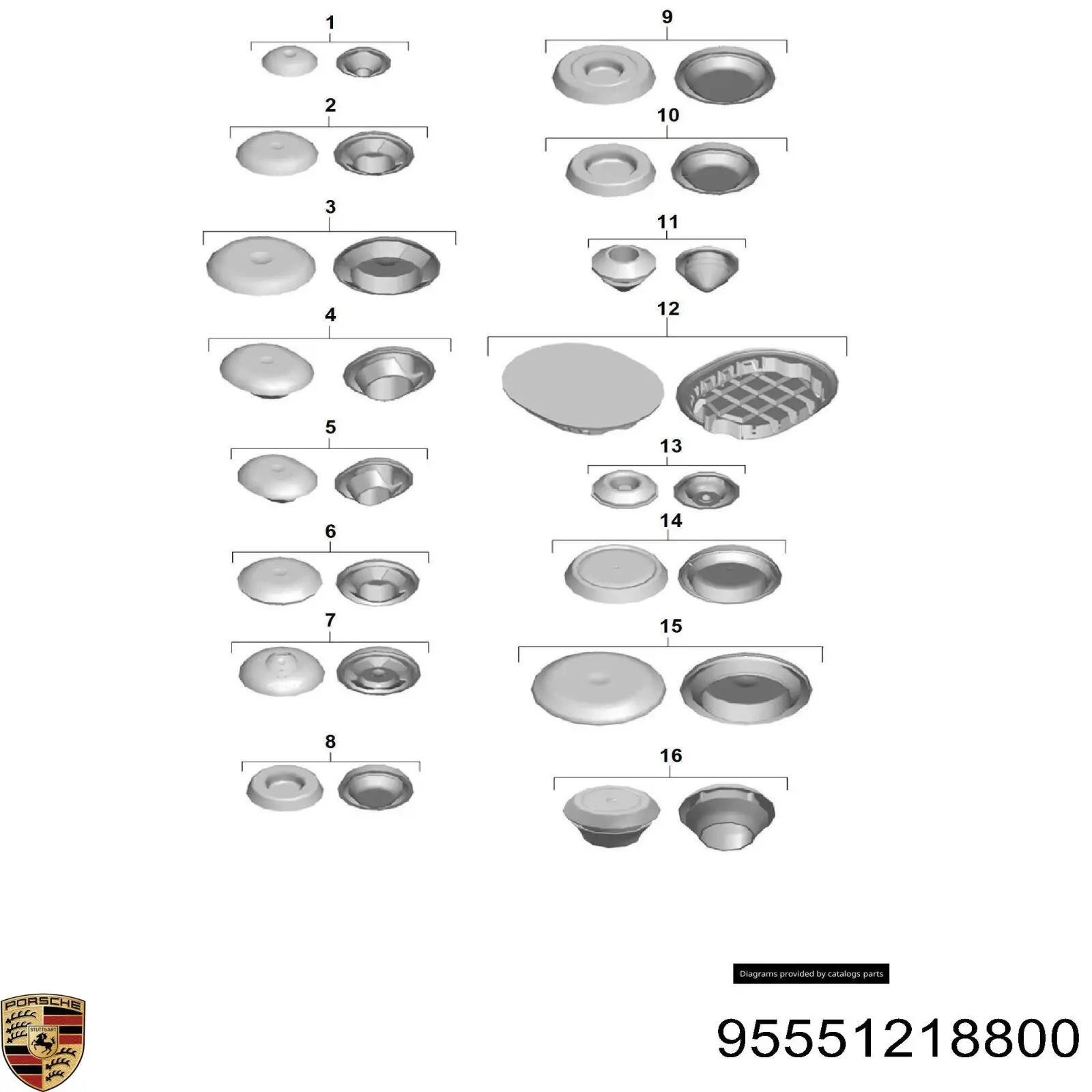  95551218800 Porsche