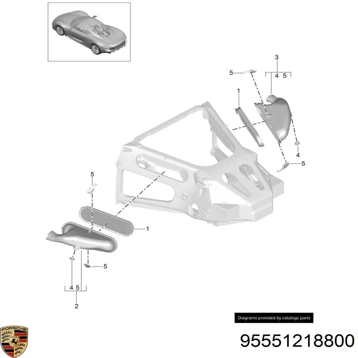  Porsche 95551218800 ціна, від 5.01 USD