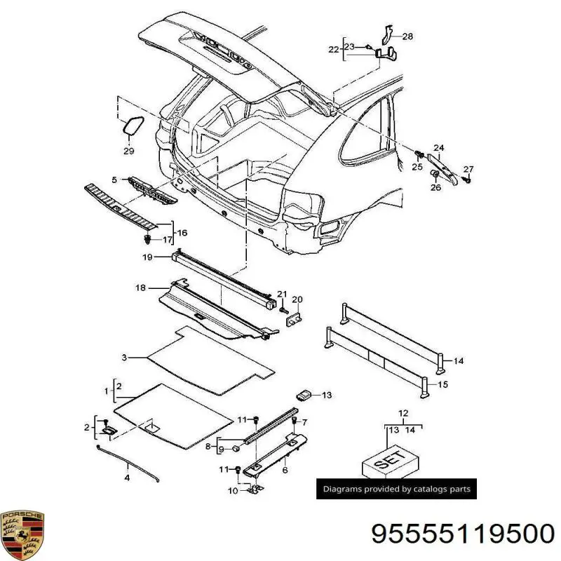 Купити 95555119500 Porsche 