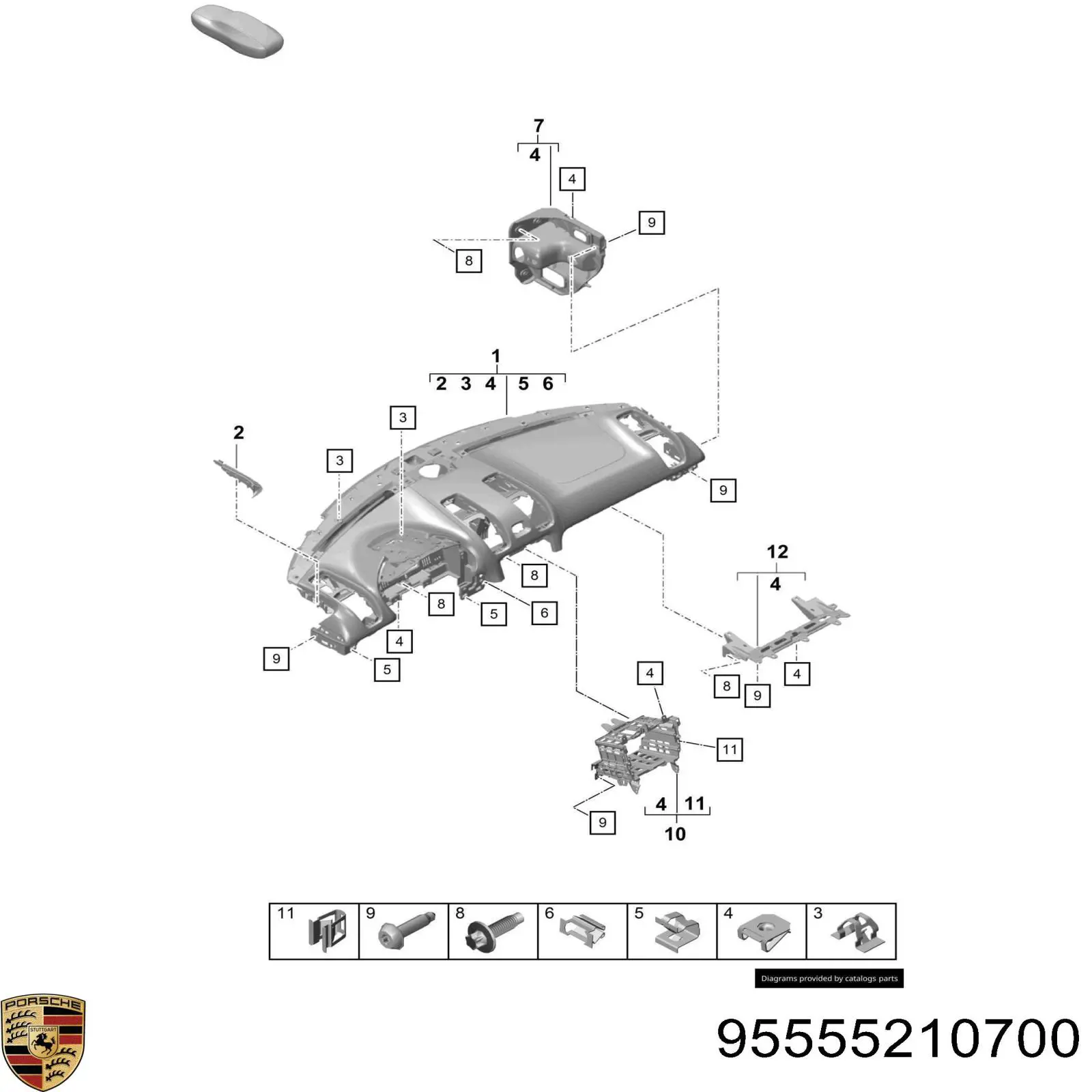 Купити 95555210700 Porsche 