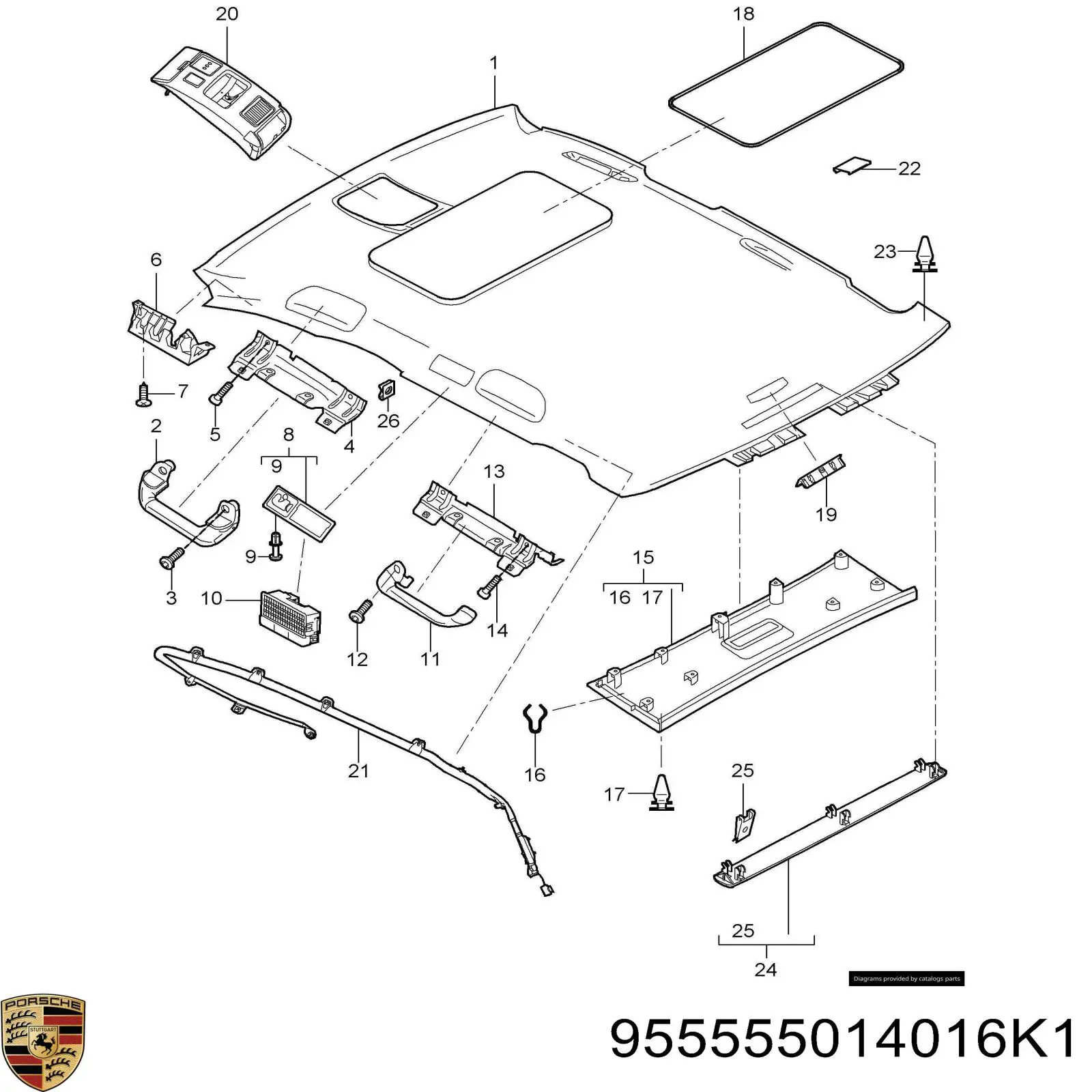  Porsche 955555014016K1 ціна, від 107.34 USD