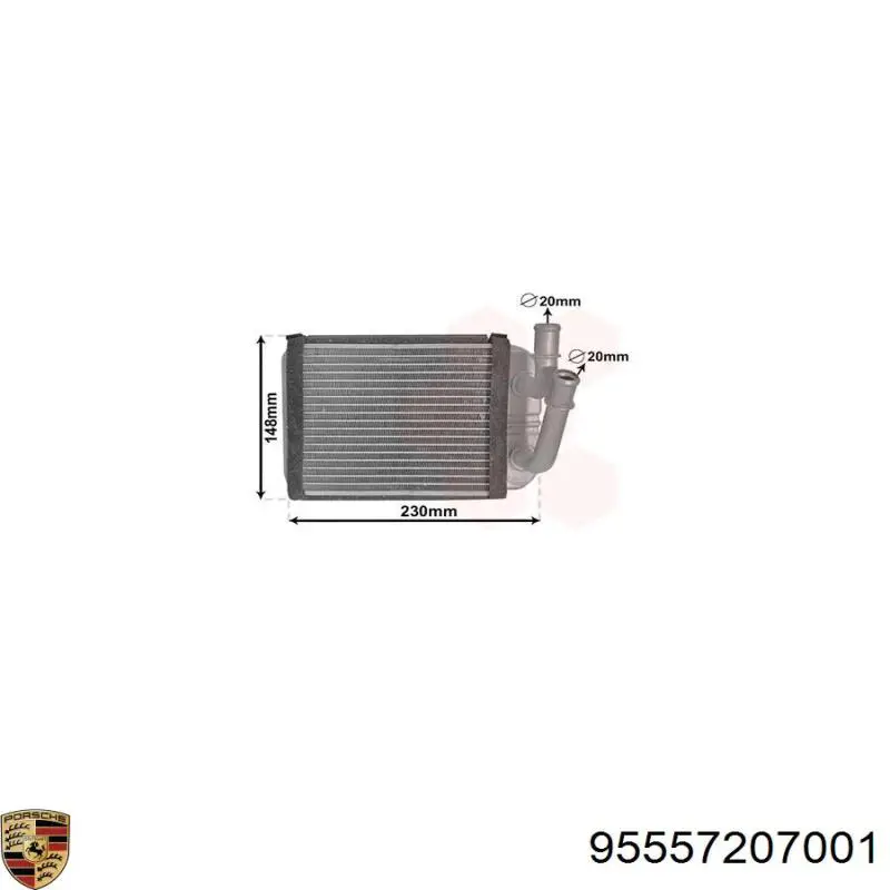 Купити 54461 NRF Радіатор пічки (обігрівача), задній