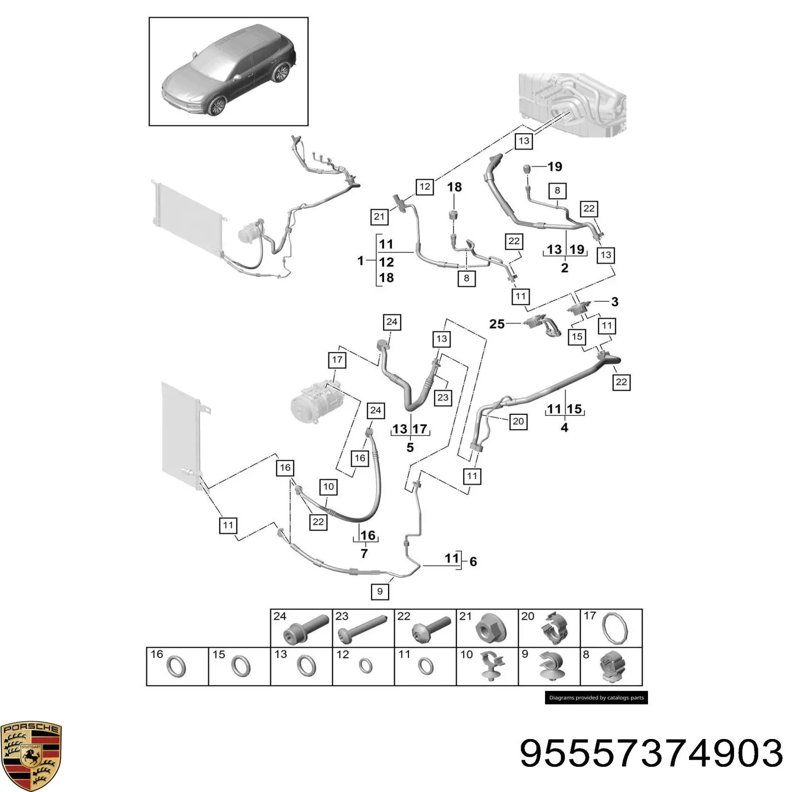 Купити 95557374903 Porsche 