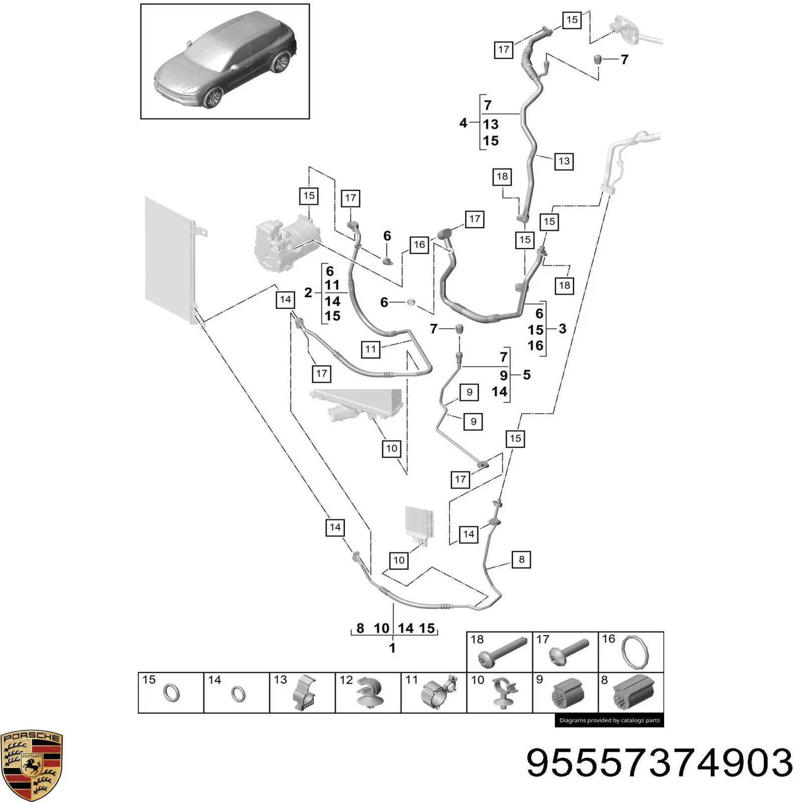  Porsche 95557374903 ціна, від 10.96 USD