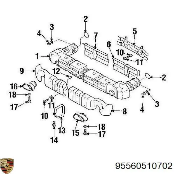  95560510702 Porsche