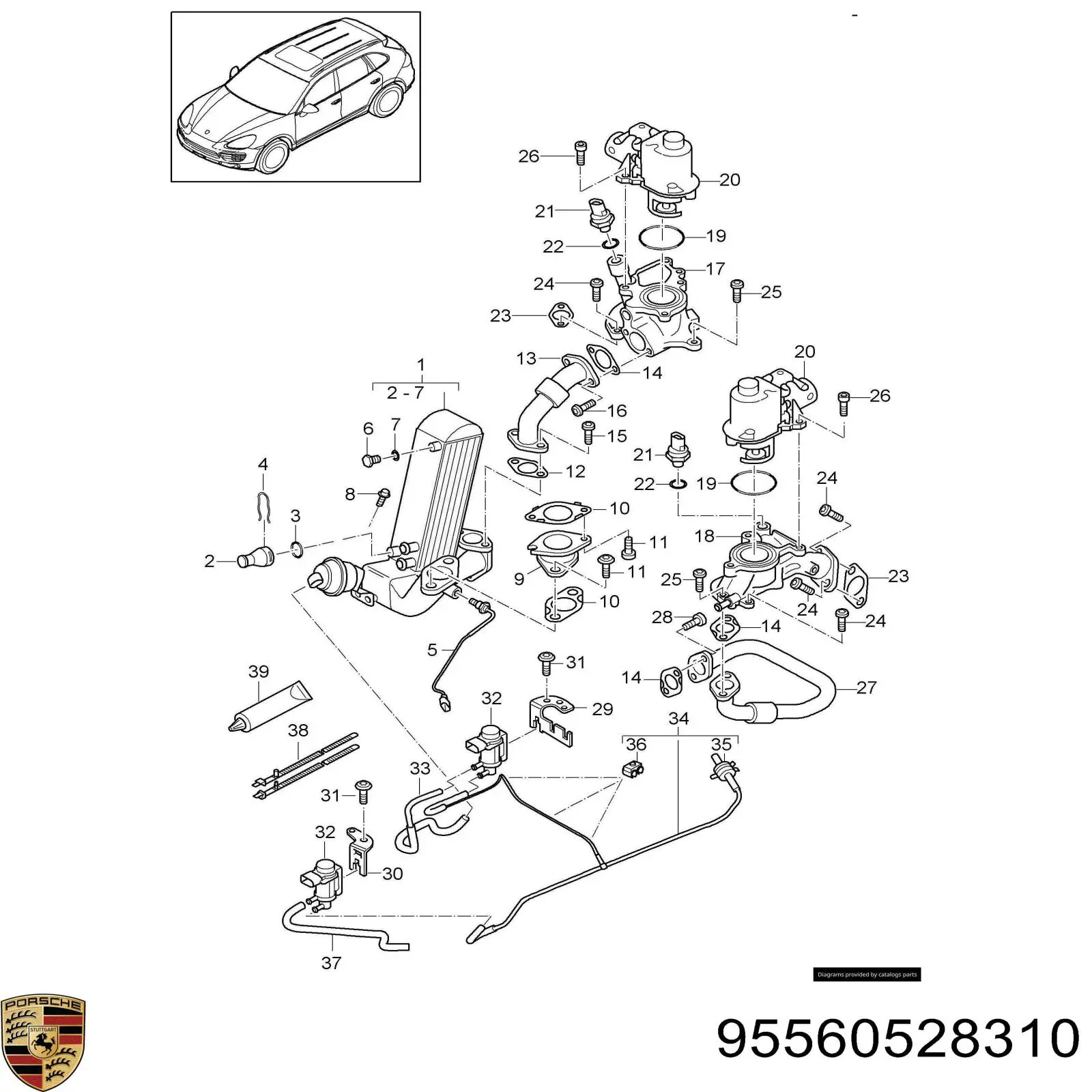  Porsche 95560528310 ціна, від 3.64 USD