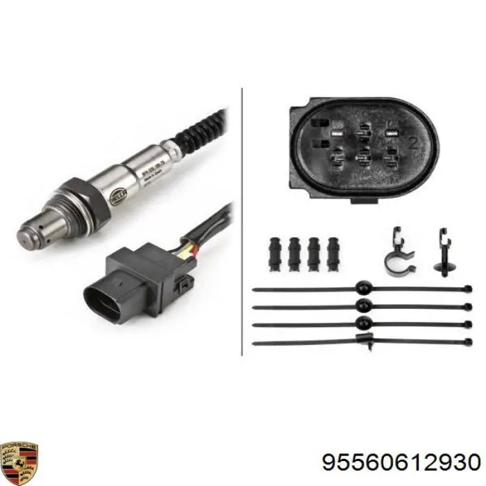 Лямбдазонд, датчик кисню до каталізатора Porsche 95560612930 ціна, від 19.00 USD