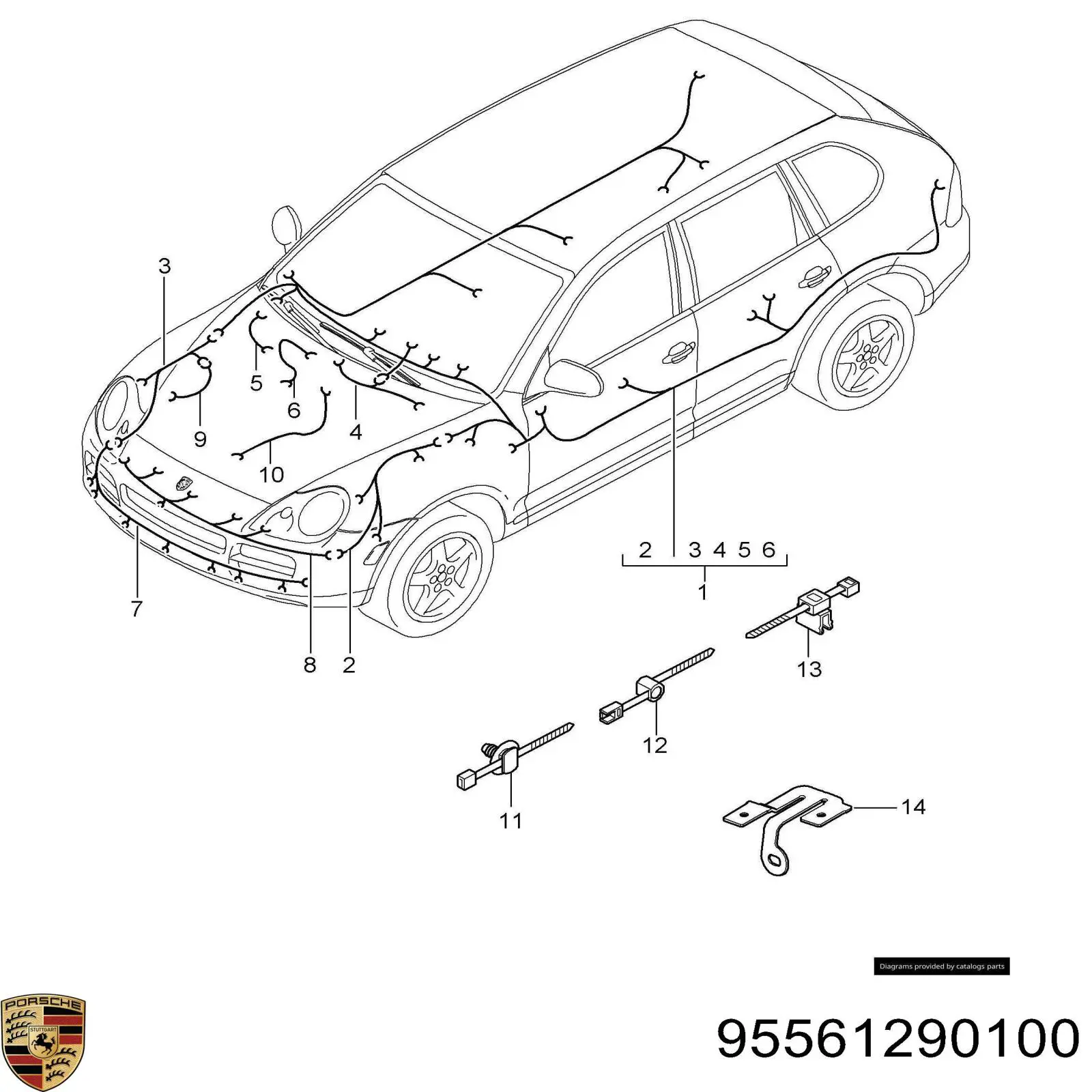  Porsche 95561290100 ціна, від 300.81 USD