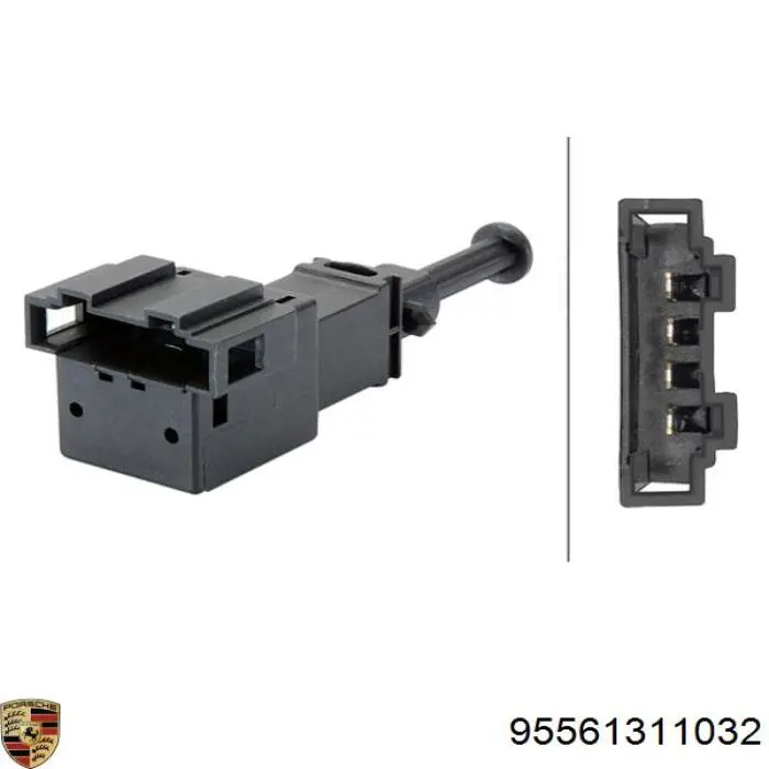 Кнопка стоп-сигналу Porsche 95561311032 ціна, від 5.52 USD