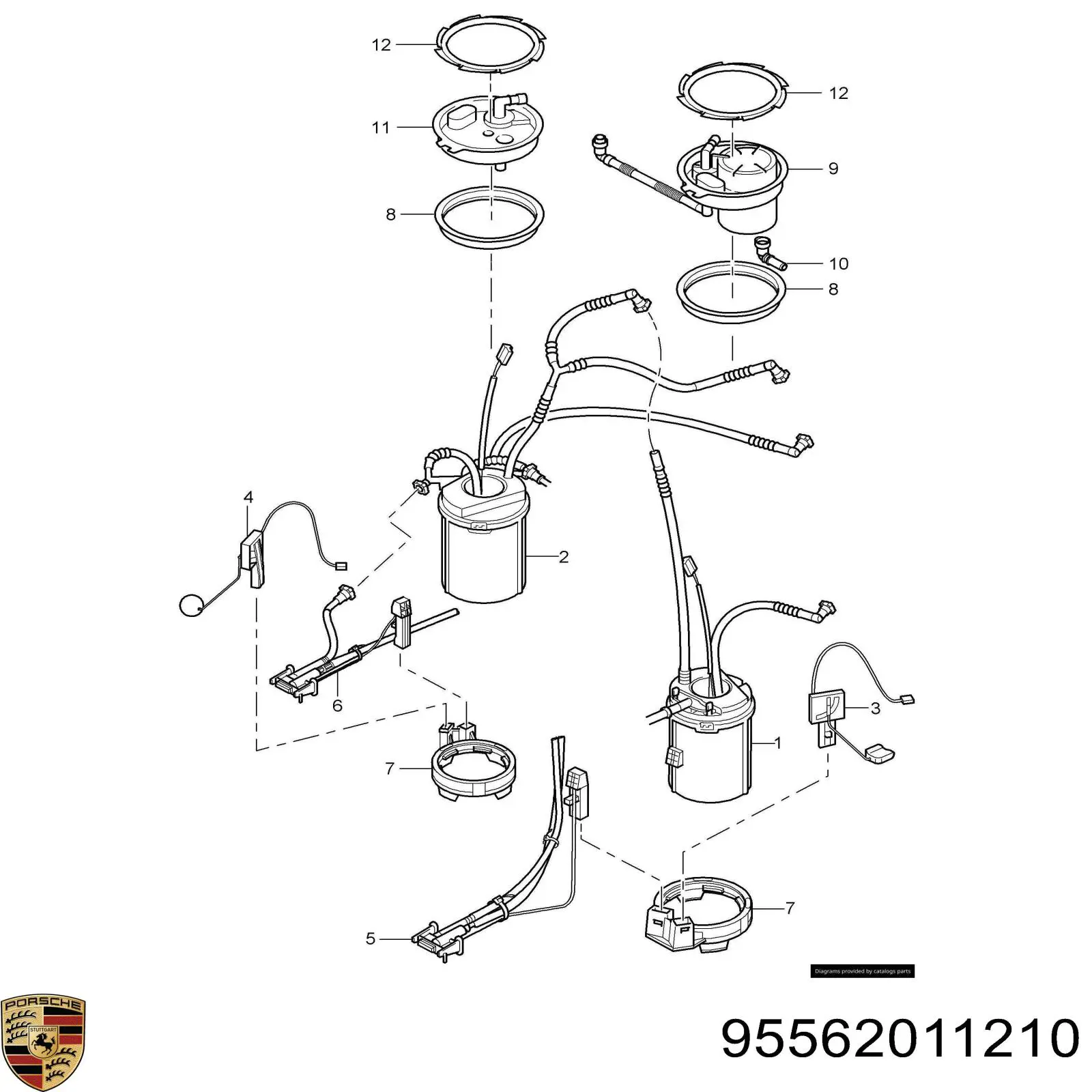 95562011210 Porsche 