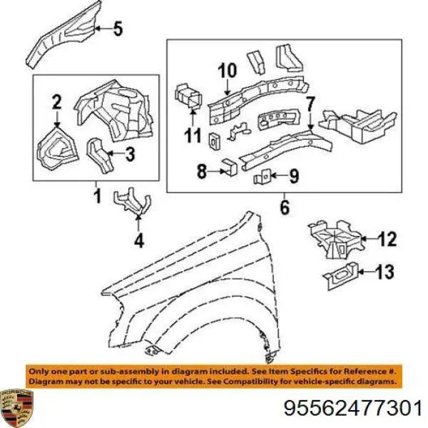 Замок відкривання лючка бензобаку Porsche 95562477301 ціна, від 12.67 USD