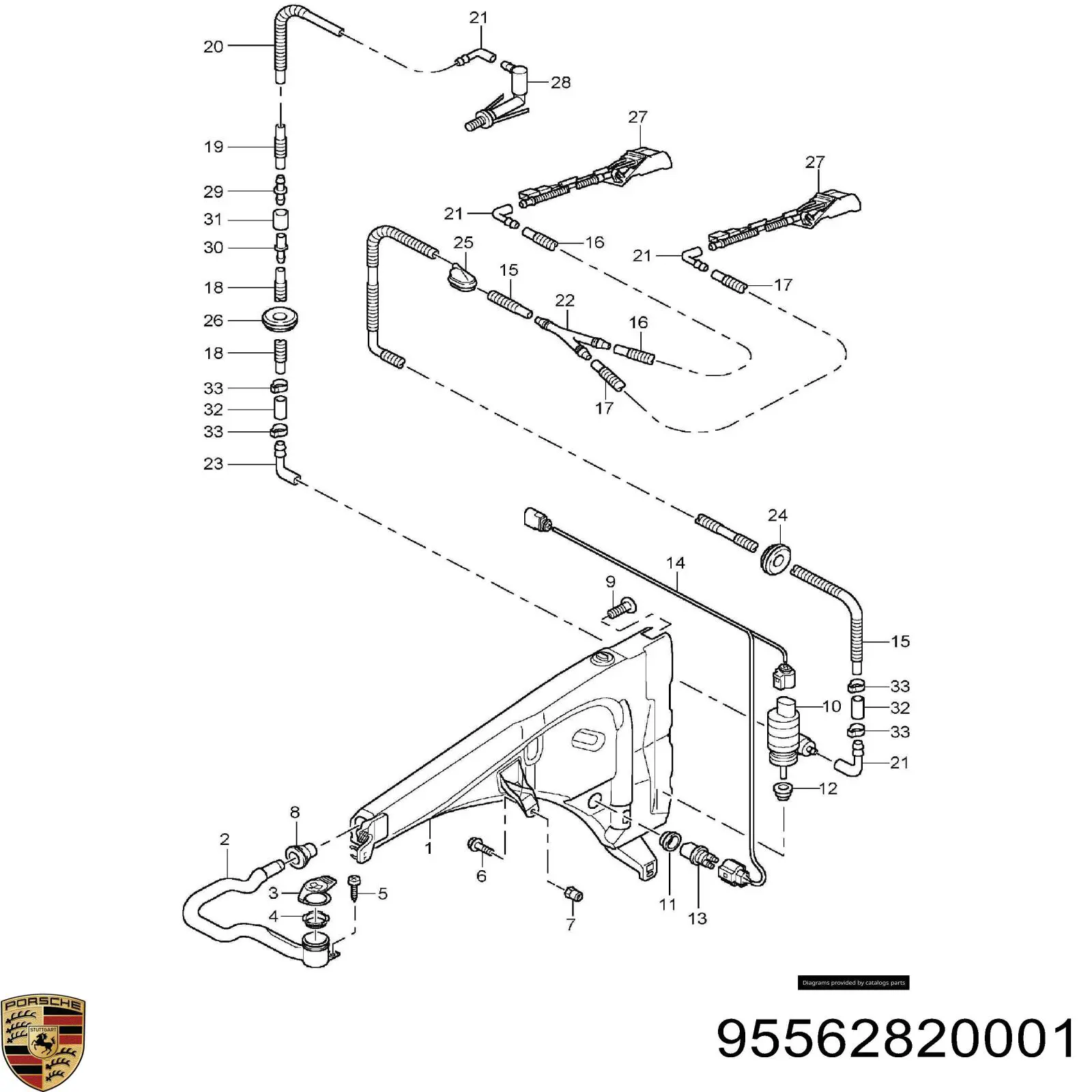  Porsche 95562820001 ціна, від 16.82 USD