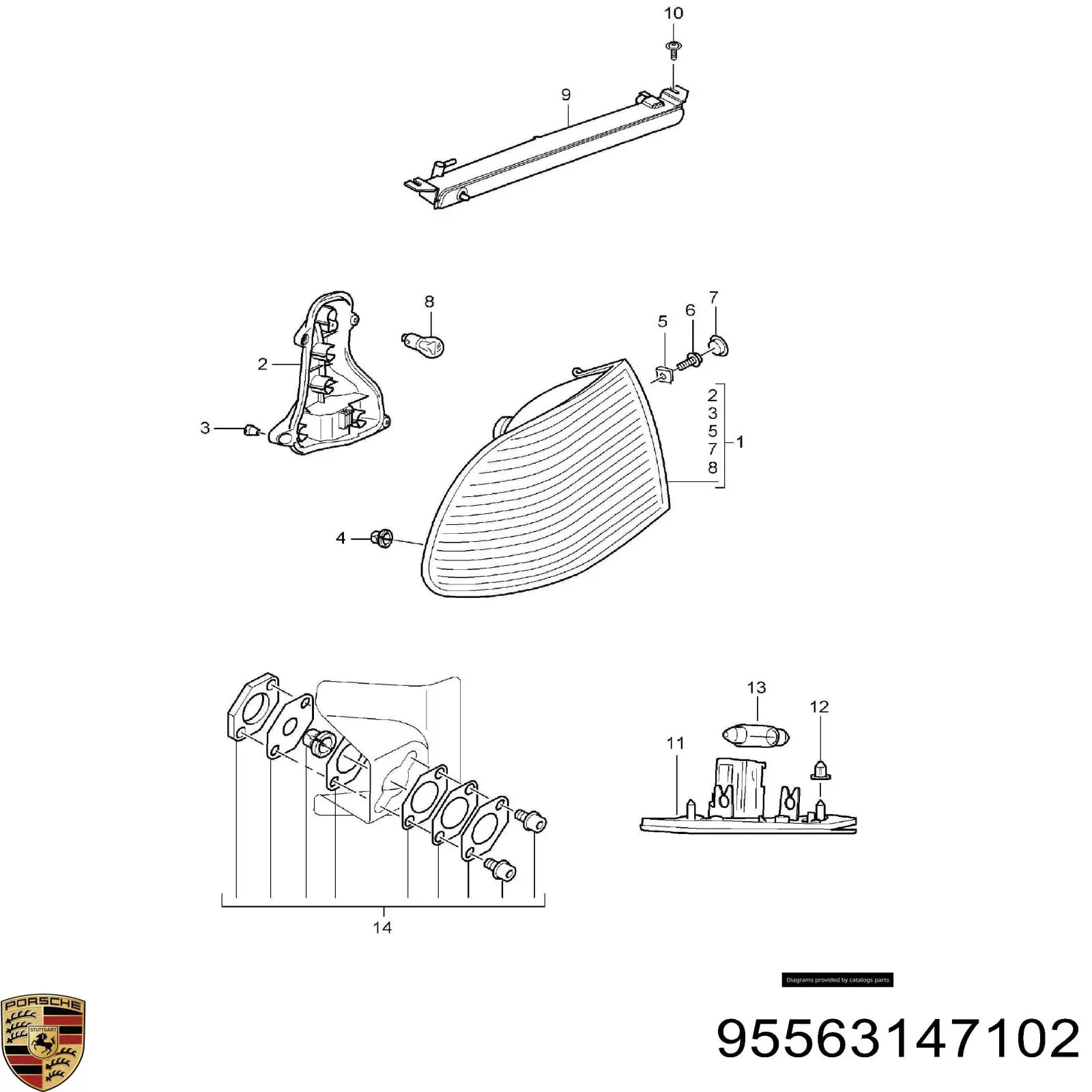  Porsche 95563147102 ціна, від 1.10 USD