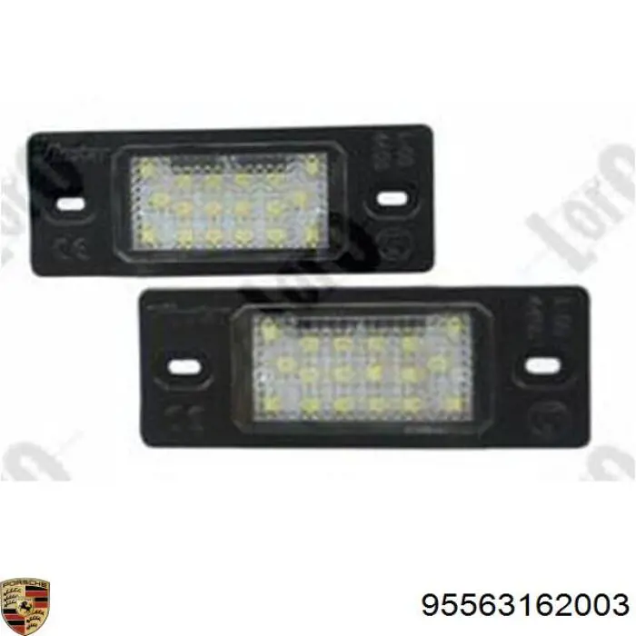95563162003 Porsche Ліхтар освітлення номерного знака