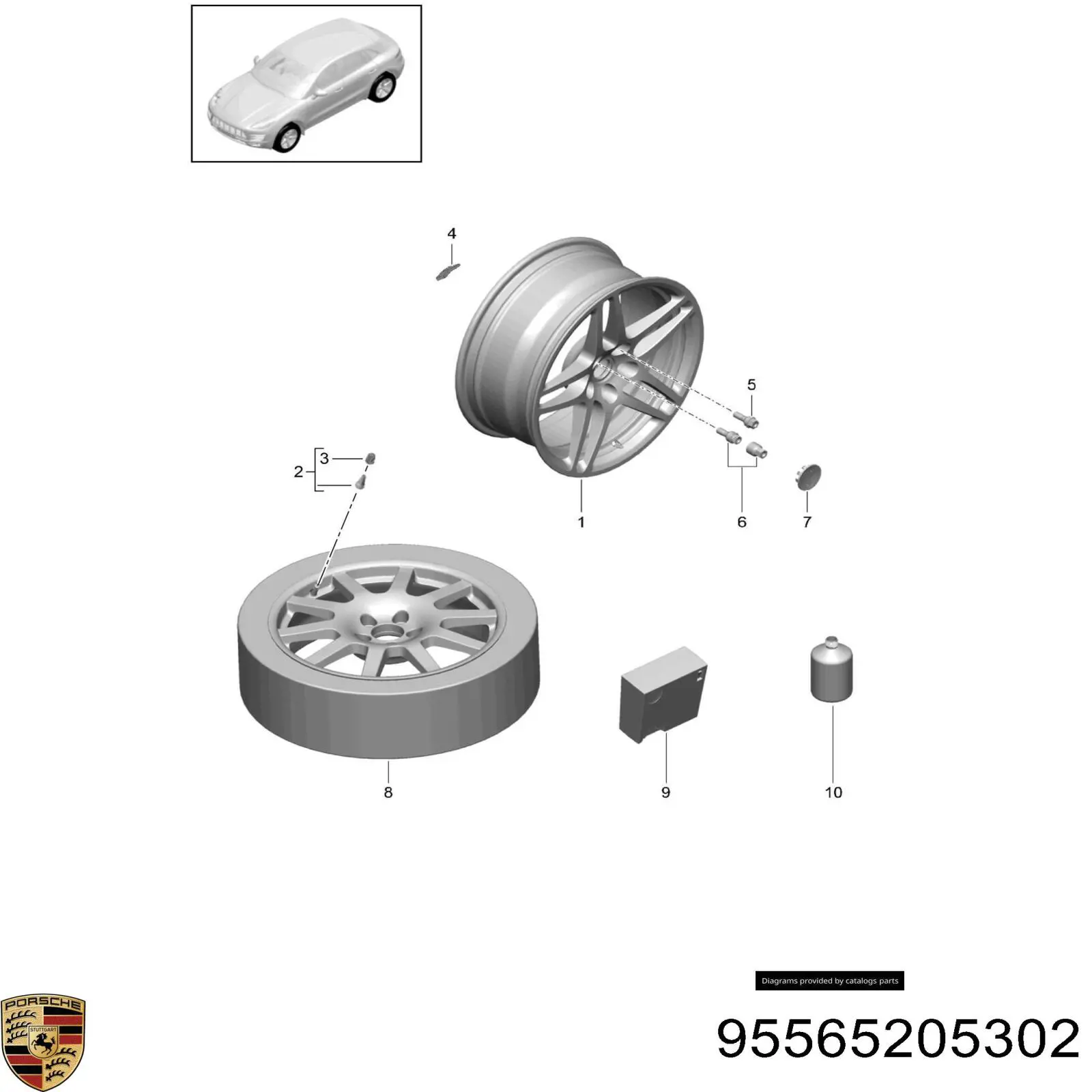 95565205302 Porsche 