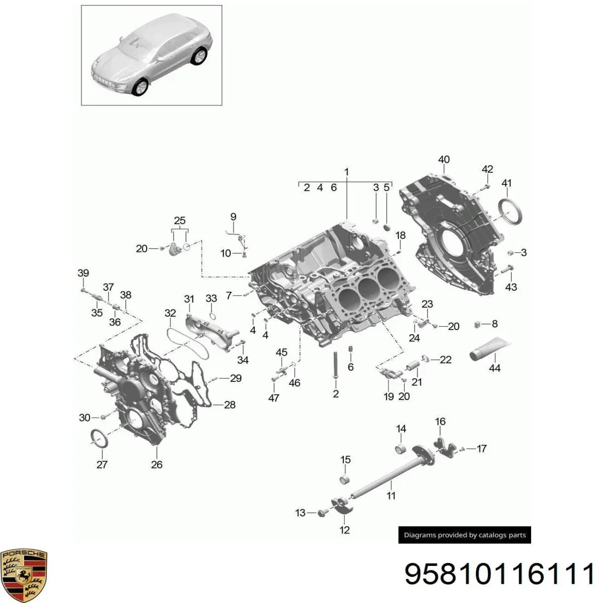  Porsche 95810116111 ціна, від 22.18 USD