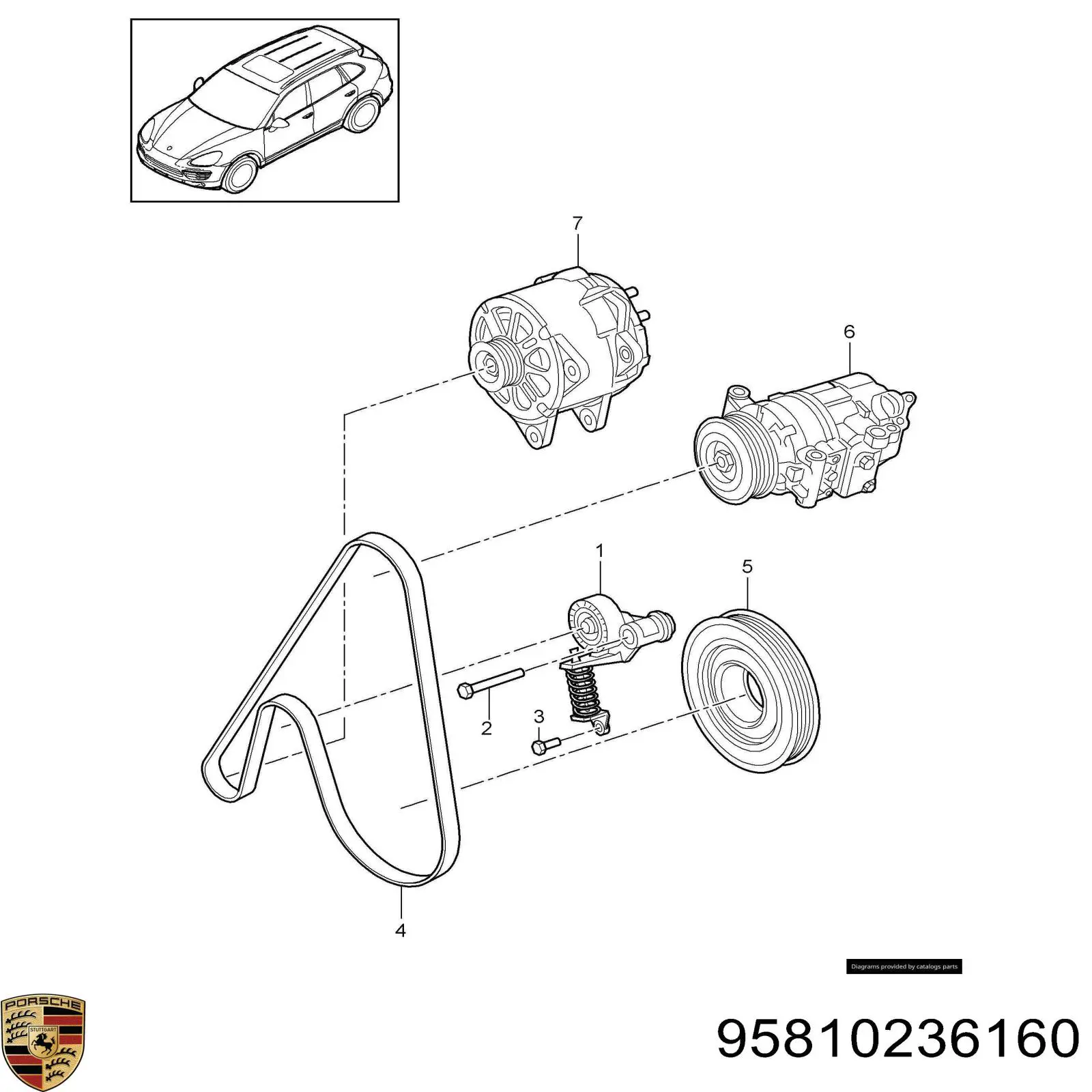 95810236160 Porsche 