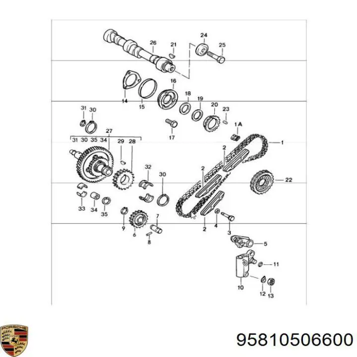  Porsche 95810506600 ціна, від 17.22 USD