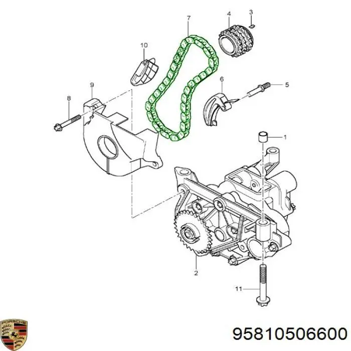 Купити 95810506600 Porsche 