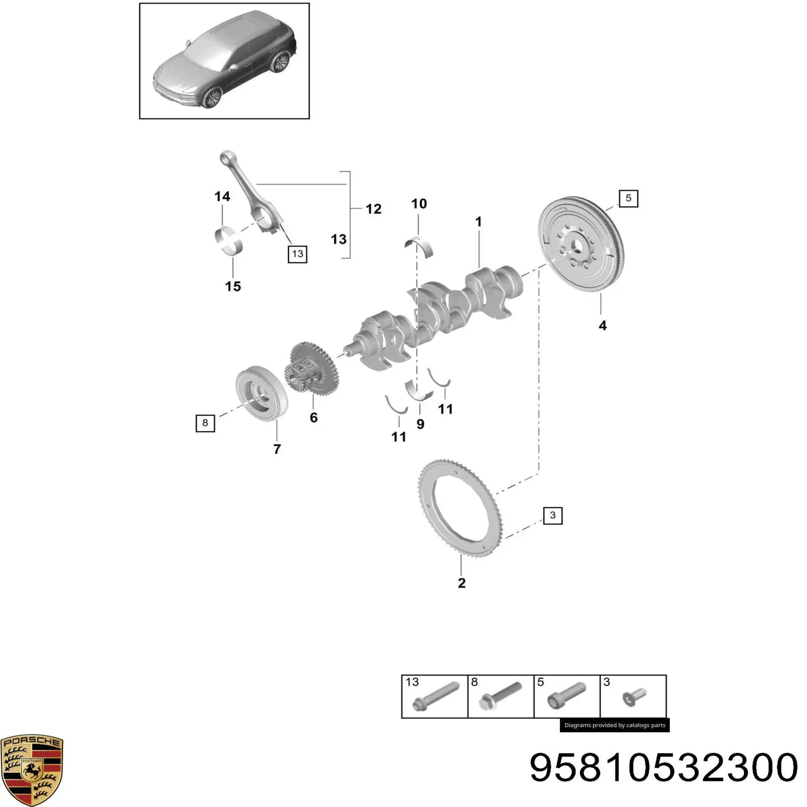 95810532300 Porsche Демпферний маховик
