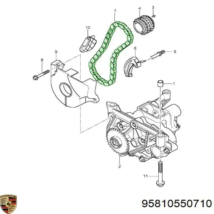  Porsche 95810550710 ціна, від 267.29 USD